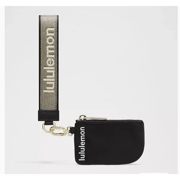 Lululemon Dual Pouch Wristlet Black/Gold NWT - Picture 6 of 6